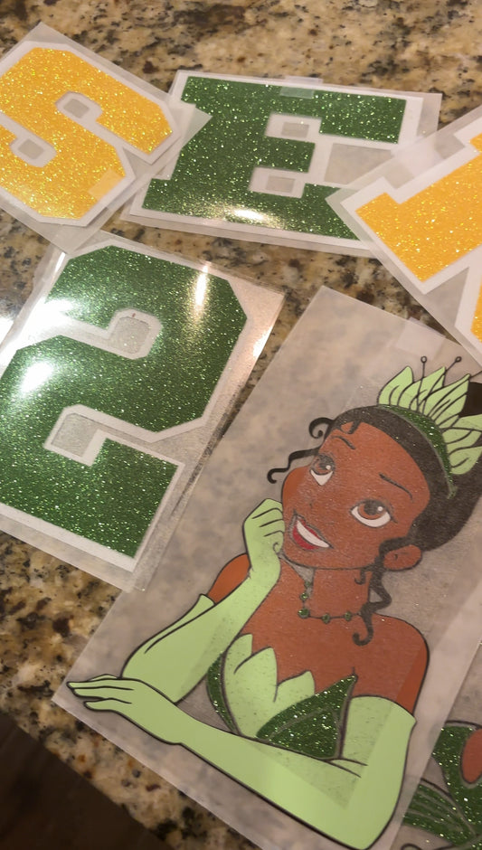 princess and the frog iron on transfers